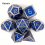 7pcs Silvery Standard Metal Dices Solid Metal Polyhedral Dice Set Suitable For Role Playing Board Game 3