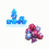 Double Mini Dice Set Two Dice And Purple Set And Set Polyhedral Dice Set For Board Game 2