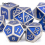 7pcs Silvery Standard Metal Dices Solid Metal Polyhedral Dice Set Suitable For Role Playing Board Game 4