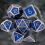 7pcs Silvery Standard Metal Dices Solid Metal Polyhedral Dice Set Suitable For Role Playing Board Game 9