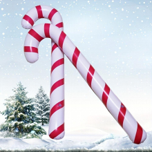 Christmas Props Cane Inflatable Cane Christmas Entertainment Interactive Party Inflatable Toys