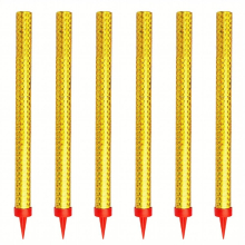 6pcs Golden Birthday Candles Birthday Candles Long Thin Cake Candles Cupcake Candles For Birthday Wedding Lucky Party Decoration