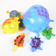 2pcs Funny Blowing Animals Inflate Dinosaur Vent Balls Anti stress Hand Balloon Fidget Party Sports Games Toys Random
