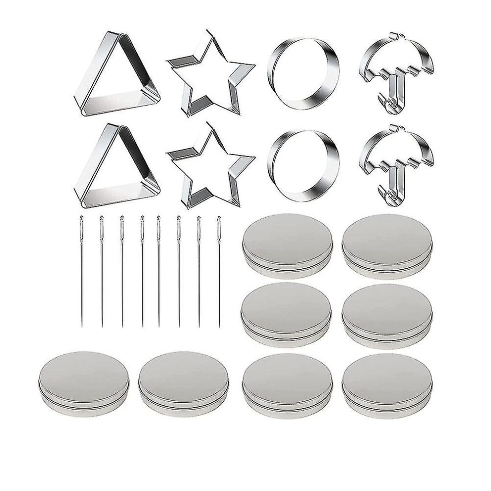 24 Pcs Squid Cookie Cutter Game Set, With Tin Box