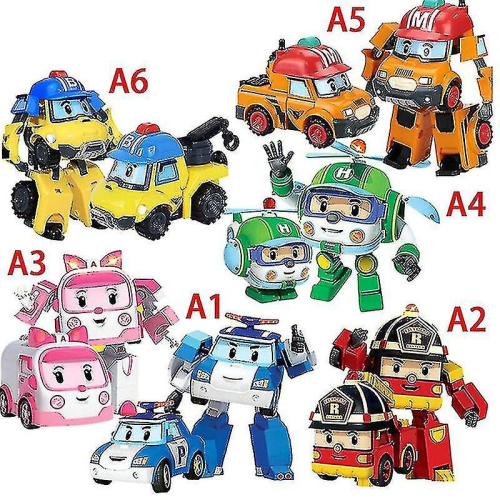Robocar Poli Pack Of 6 Deformable 2