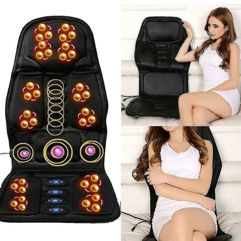 Back Massager With Heating Function - Deep Tissue Kneading Massage Chair Cushion, Massage Chair For Home Or Office Chair