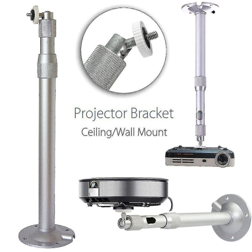 Universal 20-40cm Projector Ceiling Wall Mount Aluminium Bracket 15kg Capacity