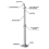 Universal 20-40cm Projector Ceiling Wall Mount Aluminium Bracket 15kg Capacity 3