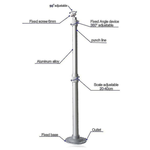 Universal 20-40cm Projector Ceiling Wall Mount Aluminium Bracket 15kg Capacity 2