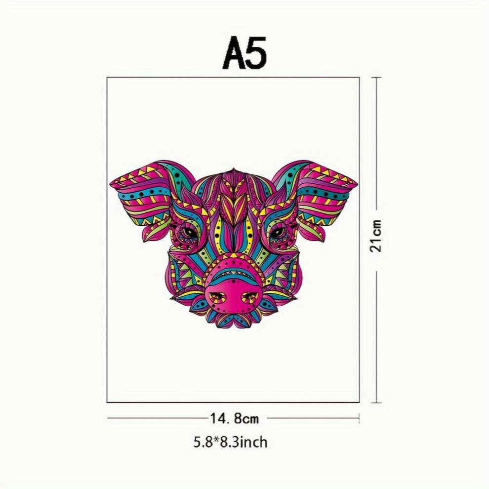 Piggy Advanced Player Wooden Puzzle Creative Various Special Shapes Adult Creative Adult Birthday Party Games Decorative Paintings-image-OPC-PD5HWJN-NEW