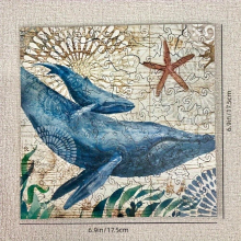 Wooden jigsaw puzzle modeling unique undersea world wooden jigsaw puzzle play toy