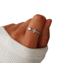 To My Daughter - I Believe In You Ring Alloy Ring Adjustable Open Rings for Fine Jewelry