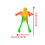 Novel And Creative Dancing Robot Clockwork Swinging Mini Stick Figure 3