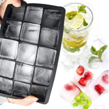 Silicone Ice Cube Tray Square Chocolate Freezer Maker Mould Jelly Mold