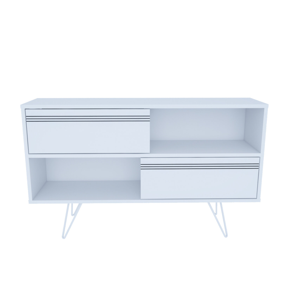 Decorotika Kerby 120 Cm TV Unit TV Stand With Metal Legs Up To 51" TVs
