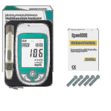New Meter Cholesterol10 Multi Function Cholesterol Uric Acid Blood Glucose Meter Sm32189