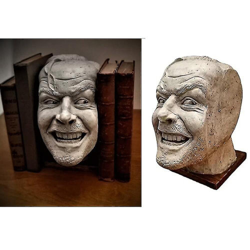 Book Ends,sculpture Of The Shining Bookends Here's Johnny Decorative