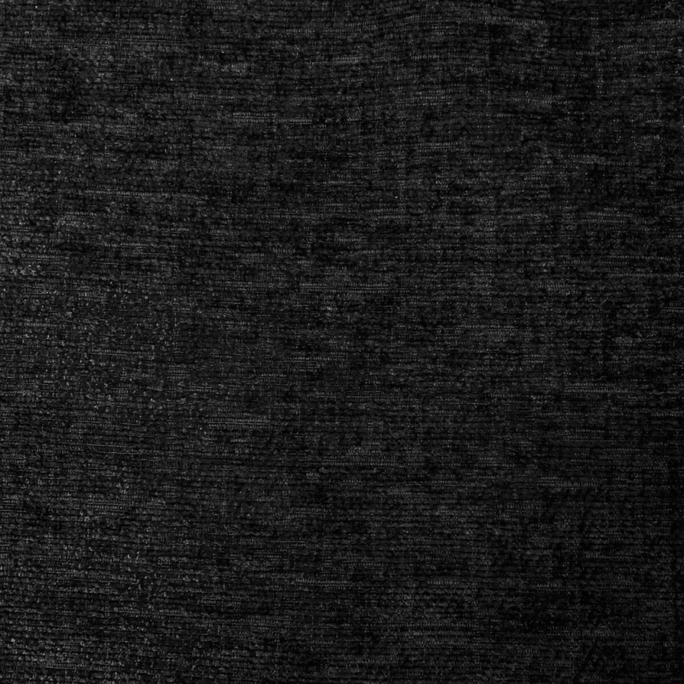 (Black) Heavy Weight Chenille Upholstery Fabric