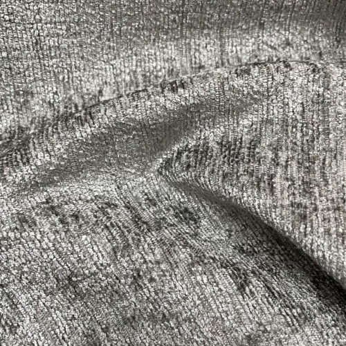 (Silver) Heavy Weight Chenille Upholstery Fabric 2