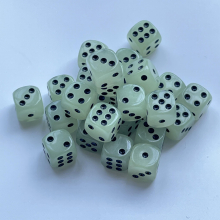 12pcs set Luminous Dices 16mm Circular Dot Dices Nightclub Bar KTV Boutique Entertainment Luminous Dice Set