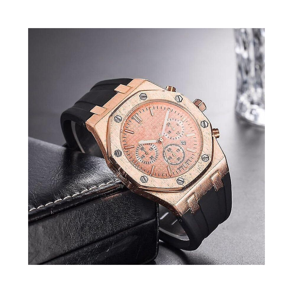 (1) Audemars Piguet Fashion Real Rubber Quartz Men's Watch-