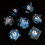7 Piece Liquid Quicksand Polyhedron Dice Set Enhance Your TRPG Board Game Experience 9
