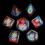 7 Piece Liquid Quicksand Polyhedron Dice Set Enhance Your TRPG Board Game Experience 6