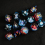 7 Piece Liquid Quicksand Polyhedron Dice Set Enhance Your TRPG Board Game Experience 8