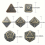 7pcs Dragon Scale Metal Polyhedral Dices For Role playing Board Game 3