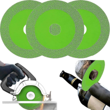 Glass Cutting Disc, Thin Saw Bladewheel Glass Ceramic Cutting For Angle Grindergreen3pcs
