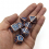 7pcs Dragon Scale Metal Polyhedral Dices For Role playing Board Game 5