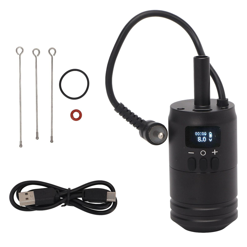 2 In 1 Tattoo Cartridge Grips Kit Rca Interface Portable Wireless Tattoo Power Supply Kit 1600mah