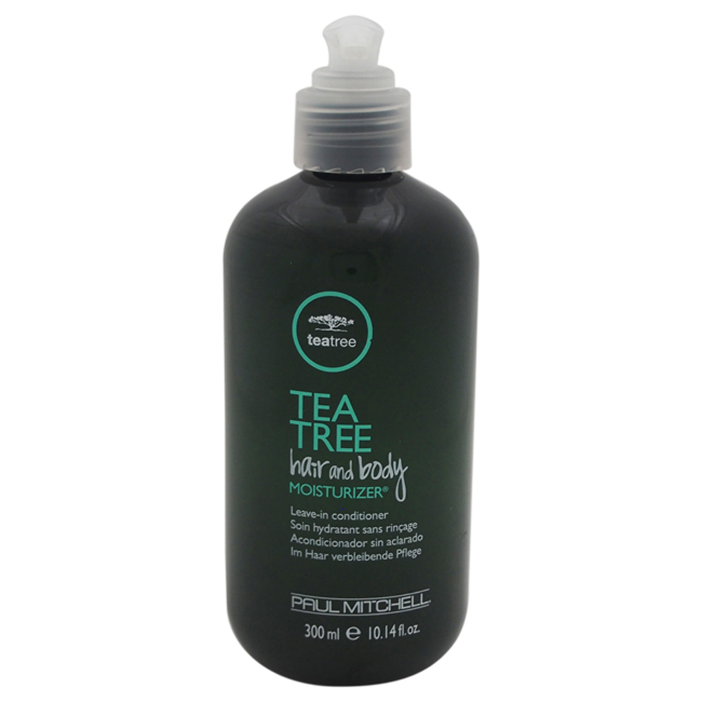 Tea Tree Hair and Body Moisturizer Leave-In Conditioner  Body Lotion  After-Shave Cream  For All Hair + Skin Types  10.14 fl. oz.
