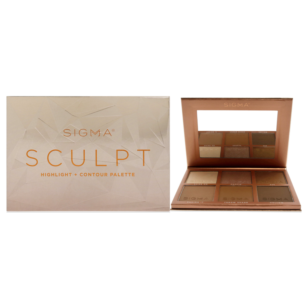 Sculpt Highlight Plus Contour Palette by SIGMA for Women - 0.98 oz Makeup