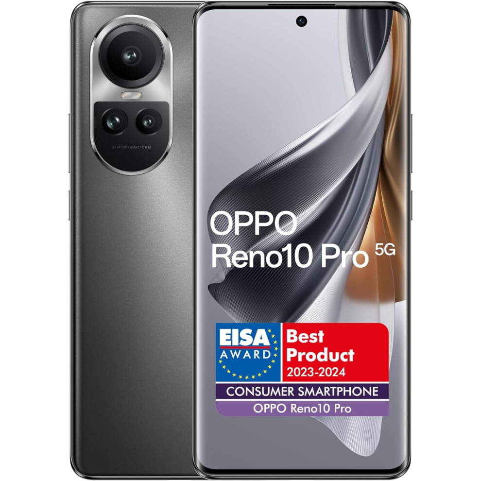 OPPO Reno 10 Pro (CPH2525, 256GB+12GB, Silvery Grey)