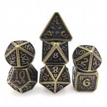 Metal Dice Set Perfect For Dragon And Dungeon Dice Dragon And Brave Battle TRPG COC 7 Board Game Dice