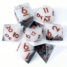 7pcs Resin Polyhedral Dices For Cosplay Board Game Christmas Thanksgiving Gift