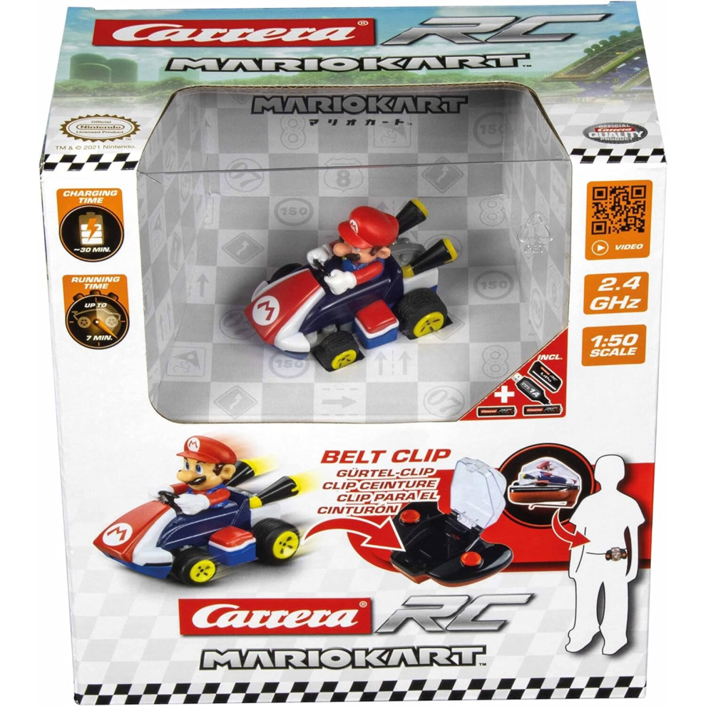 Greenhills Carrera RC Mario Kart Mario Mini RC Car Ref. 370430002P NEW