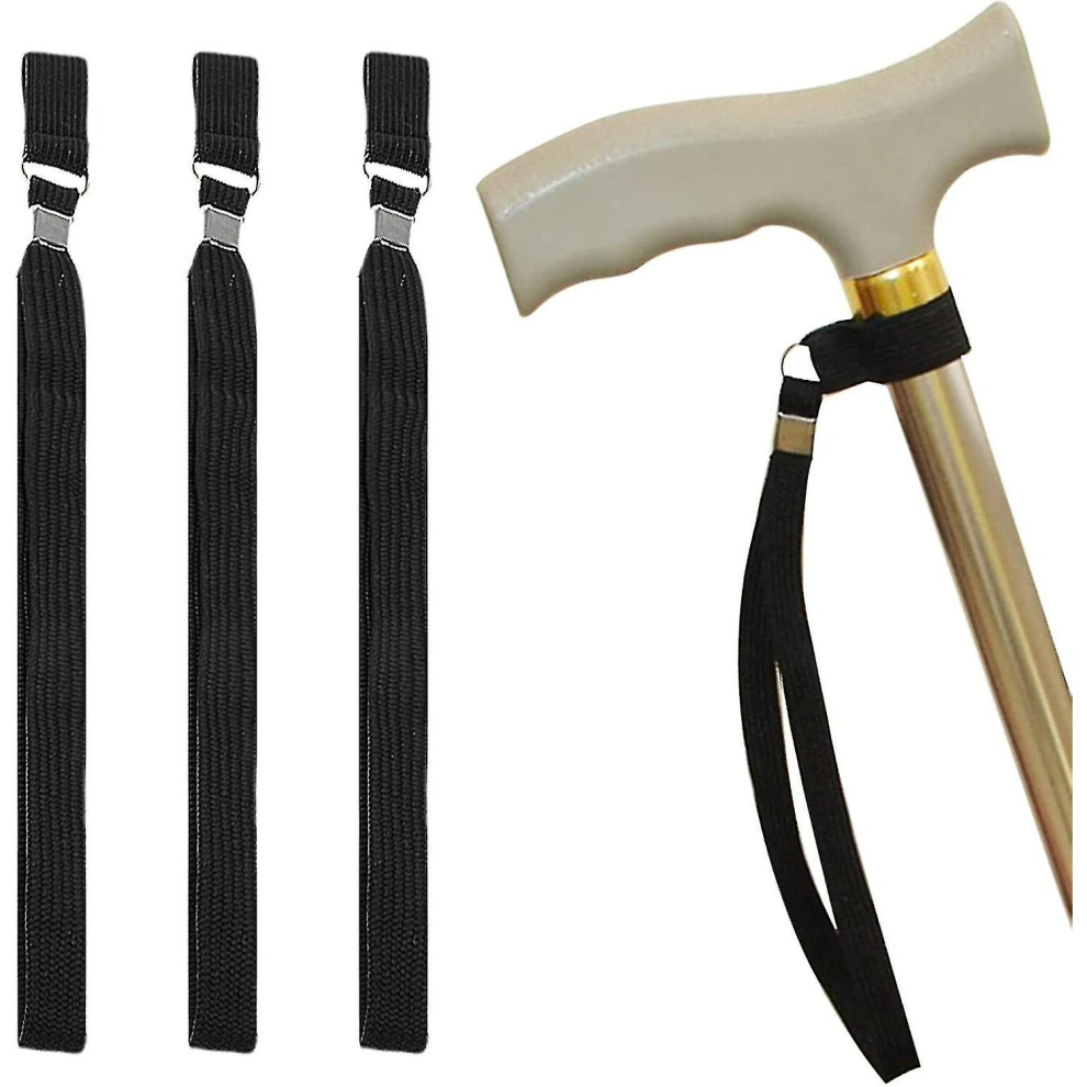 Black 5 Pcs Walking Stick Wrist Straps Walking Stick Strap Accessories For Trekking Poles Walking Stick