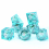 7pcs Transparent Resin Polyhedral Dice Set For Cosplay Board Game 2