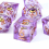 7pcs Transparent Resin Polyhedral Dice Set For Cosplay Board Game 12