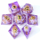 7pcs Transparent Resin Polyhedral Dice Set For Cosplay Board Game 9
