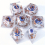 7pcs Transparent Resin Polyhedral Dice Set For Cosplay Board Game 3