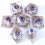 7pcs Transparent Resin Polyhedral Dice Set For Cosplay Board Game 1