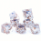 7pcs Transparent Resin Polyhedral Dice Set For Cosplay Board Game 5