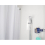 Croydex Croydex Professional Plain White Water-Resistant Textile Shower Curtain 2000 X 2000mm 3