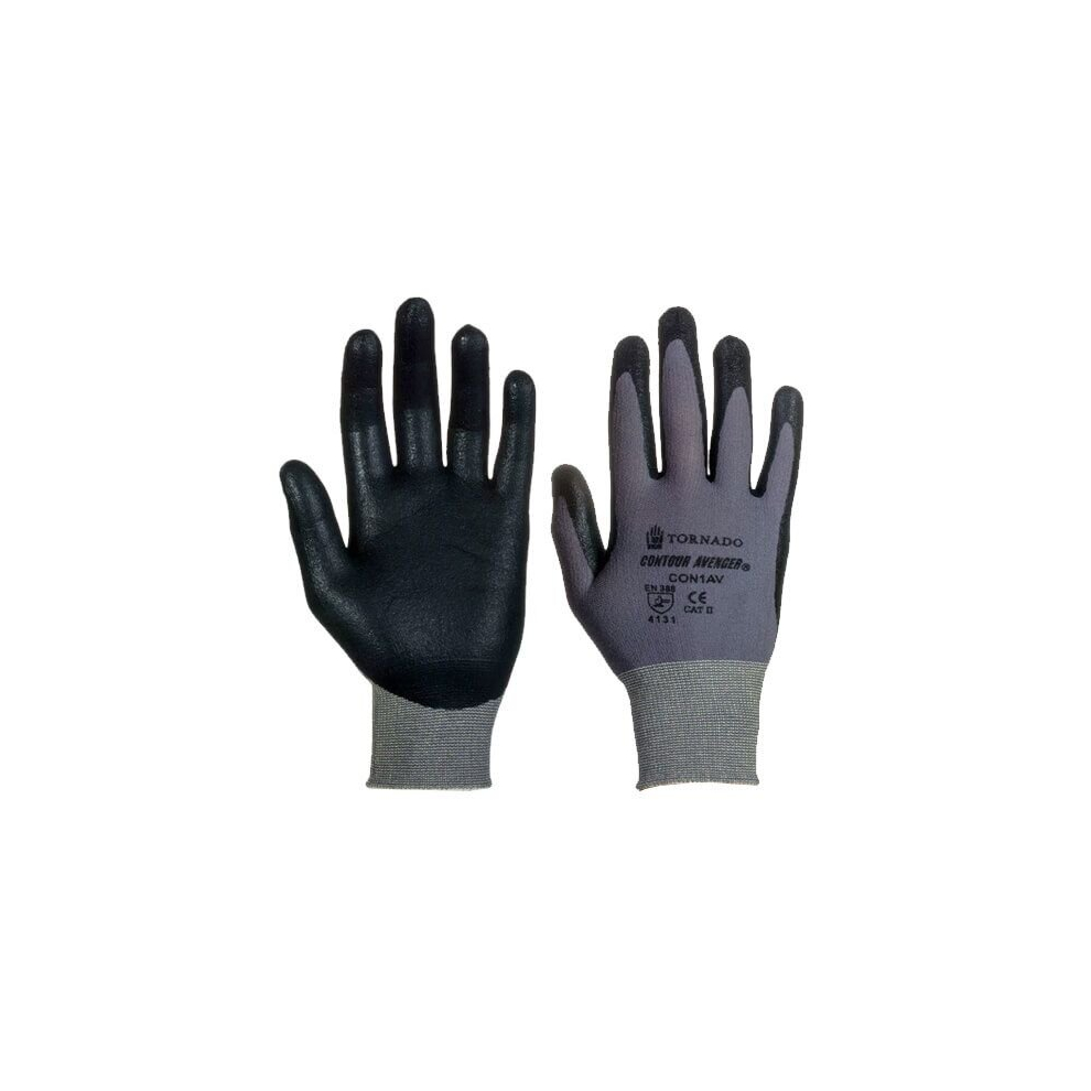 10 X Pairs Of Contour Avenger Work Gloves Size: Large 5050713311417