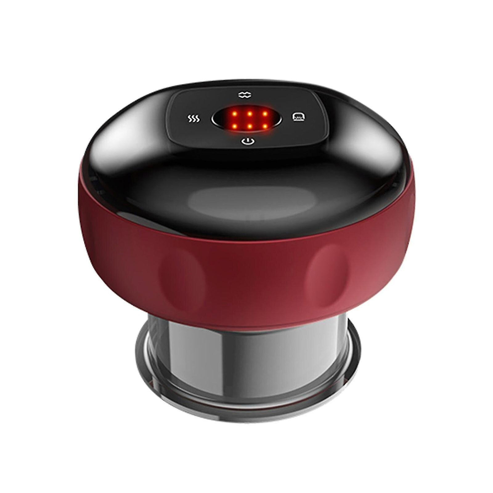 Electric Cupping Massager With Red Light Vibration Rechargeable Cupping Device