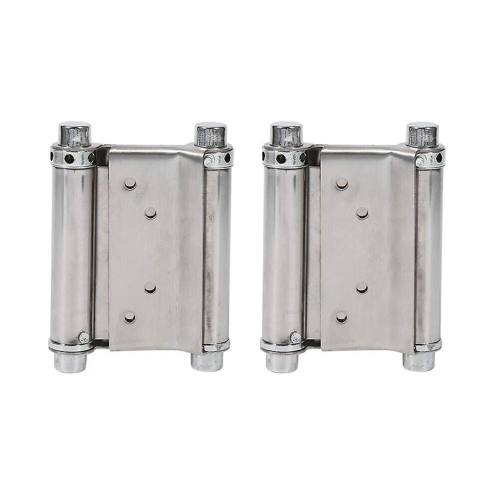 2Pcs Stainless Steel Double Action Spring Hinges Saloon Door Hinges Hinged Swing Door, Load Capacity Up To 15 Kg 9326616298121