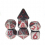 7pcs Big Words Dragon Scale Pink Luminous Polyhedral Dices For Board Game 8